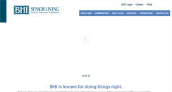 Desktop Screenshot of bhiseniorliving.org