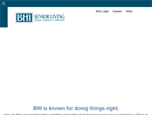 Tablet Screenshot of bhiseniorliving.org